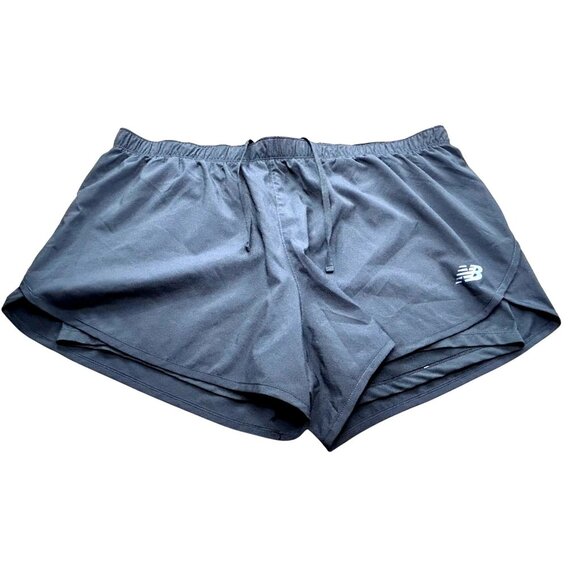 New Balance Womens Black Running Shorts Polyester & Elastane XL - Picture 1 of 6